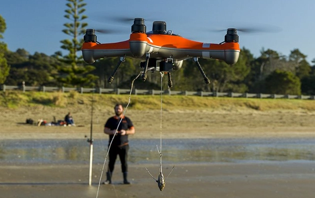 how to use a fishing drone