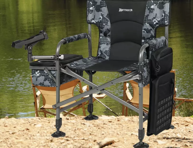fishing chair with rod holder