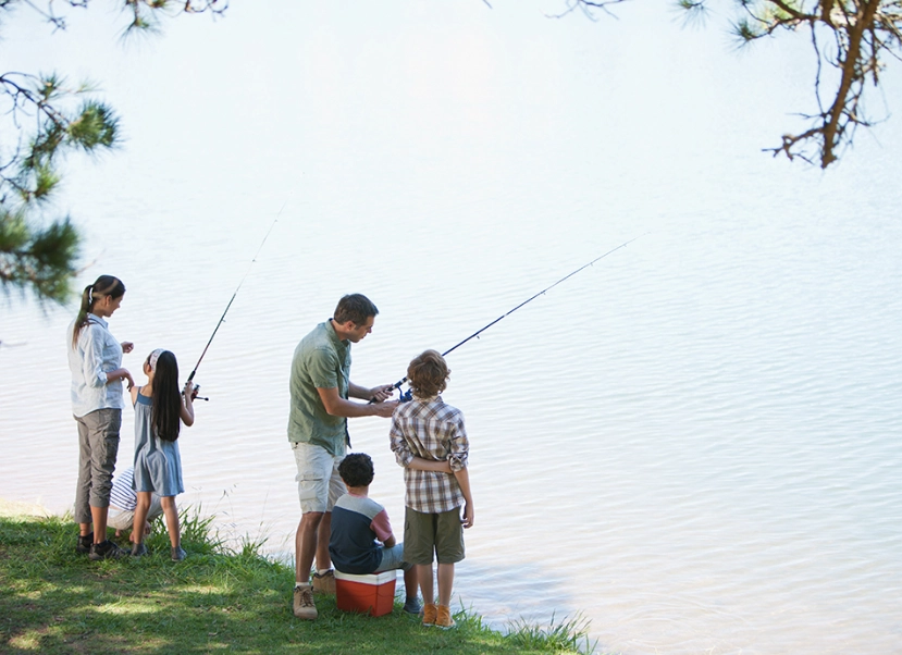 fishing with kids