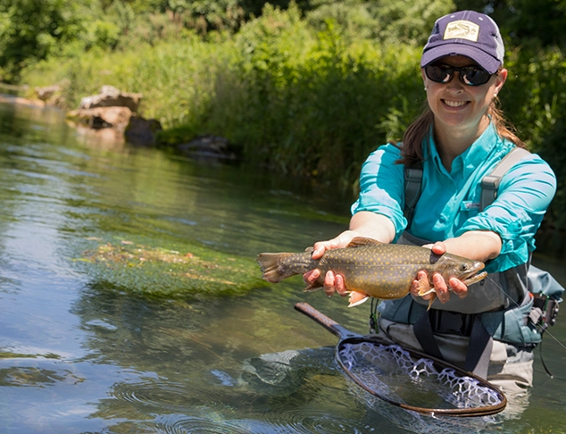 river trout fishing setup