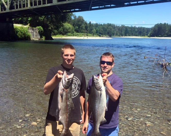 Salmon fishing spots