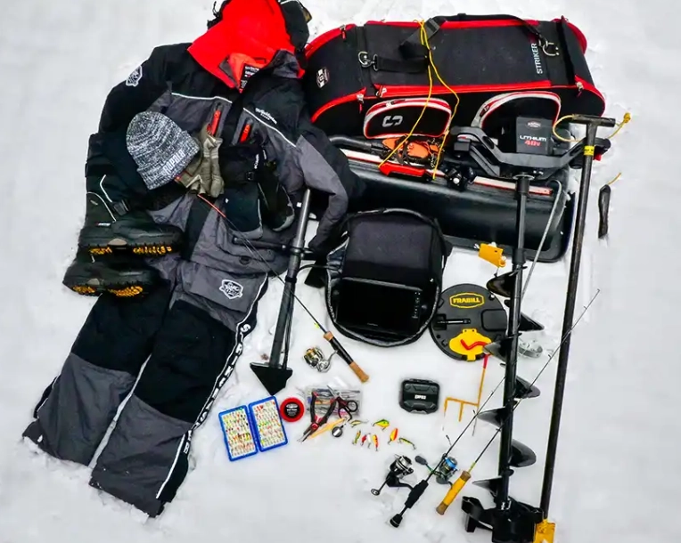 ice fishing setup ice fishing setup