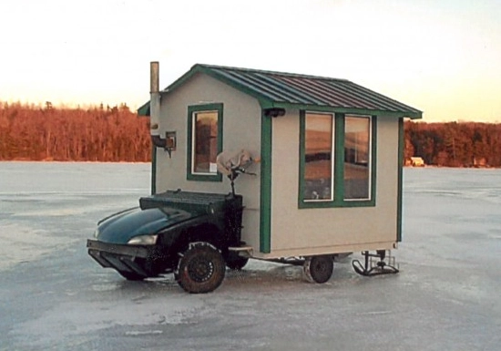 Ice fishing cabin