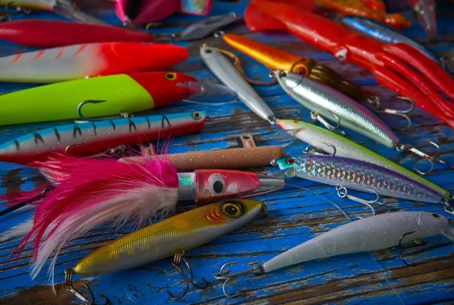 What are the different types of fishing baits?