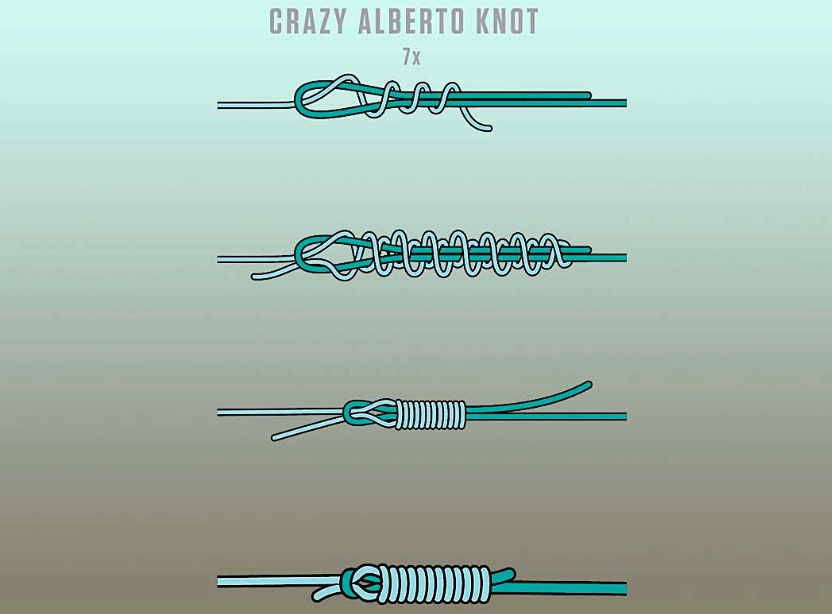 how to tie braided line