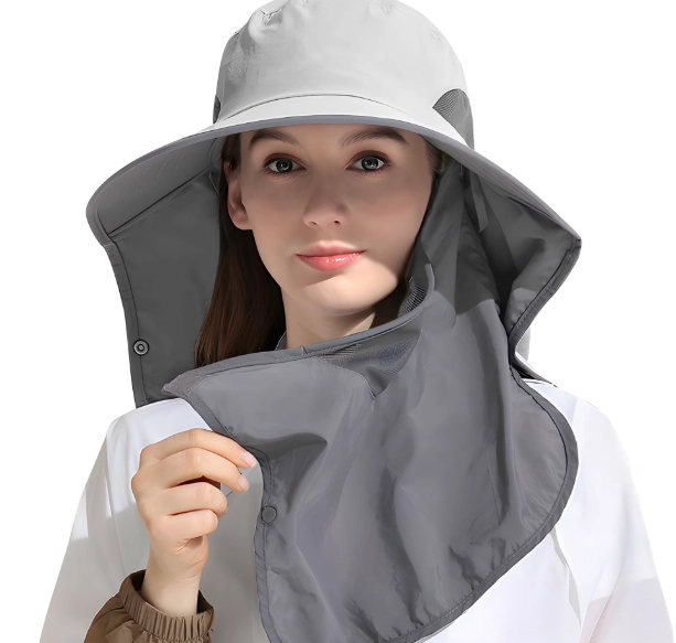 fishing hat with neck flap fishing hat with neck flap