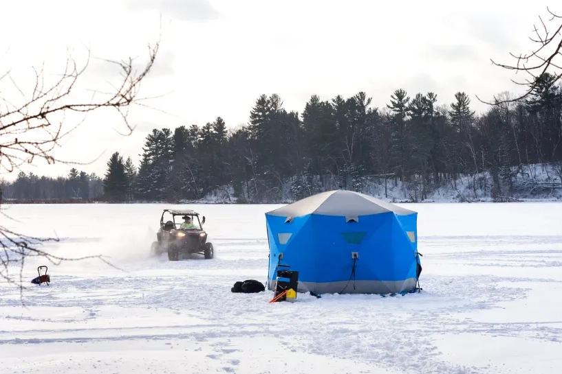 portable ice fishing hut