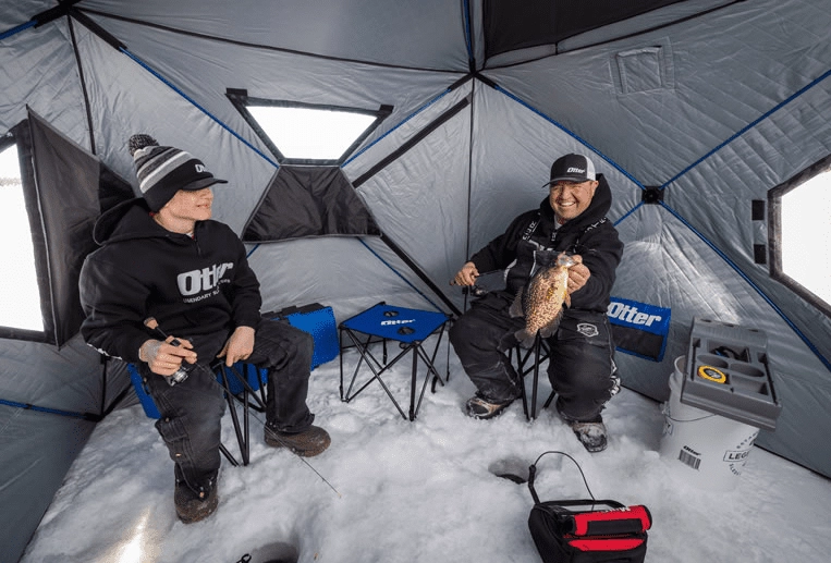 ice fishing tent with floor