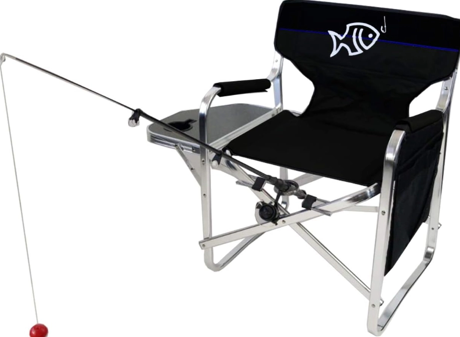 fishing chair with rod holder